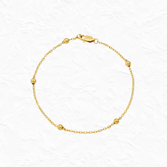 Simba Beaded Chain Anklet