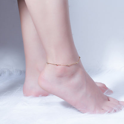 Simba Beaded Chain Anklet